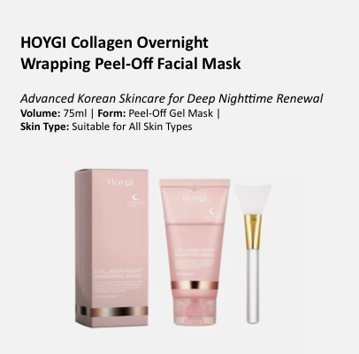 HOYGI Collagen Overnight Wrapping Peel-Off Facial Mask
