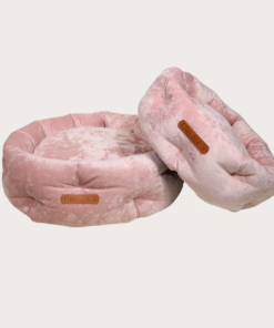 Alternative view of MARSHMALLOW Premium Marble Effect Velvet Dog Bed