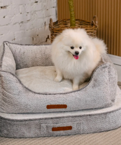 EUPHORIA Premium Pile Fabric Dog Bed - Image 4