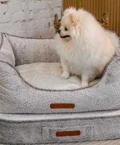 EUPHORIA Premium Pile Fabric Dog Bed