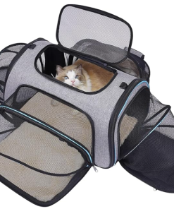 Expandable Soft-Sided Pet Carrier for Cats & Small Dogs